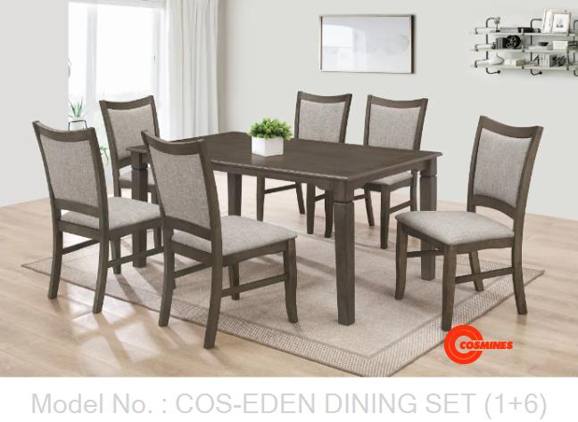 COS-EDEN DINING SET (1+6)